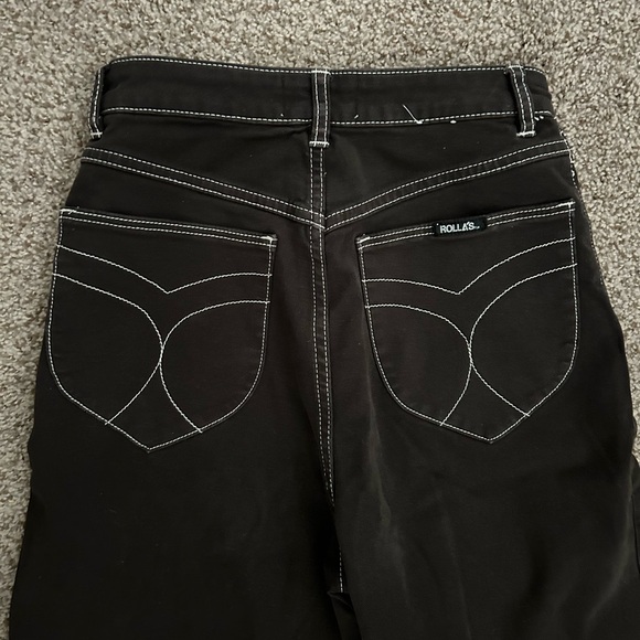 Rolla’s Sailor Jean | size 26 | espresso with contrast stitching - Picture 3 of 6